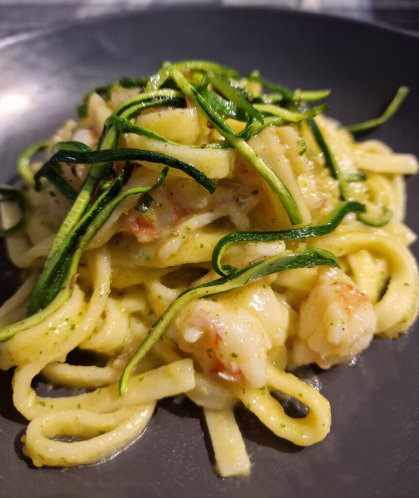 Linguine Gamberi e Zucchine