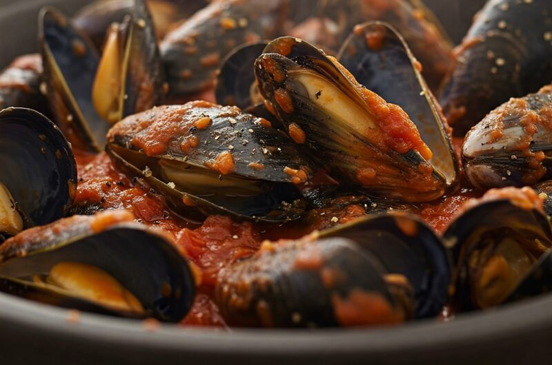 Impepata di Cozze al Pomodoro