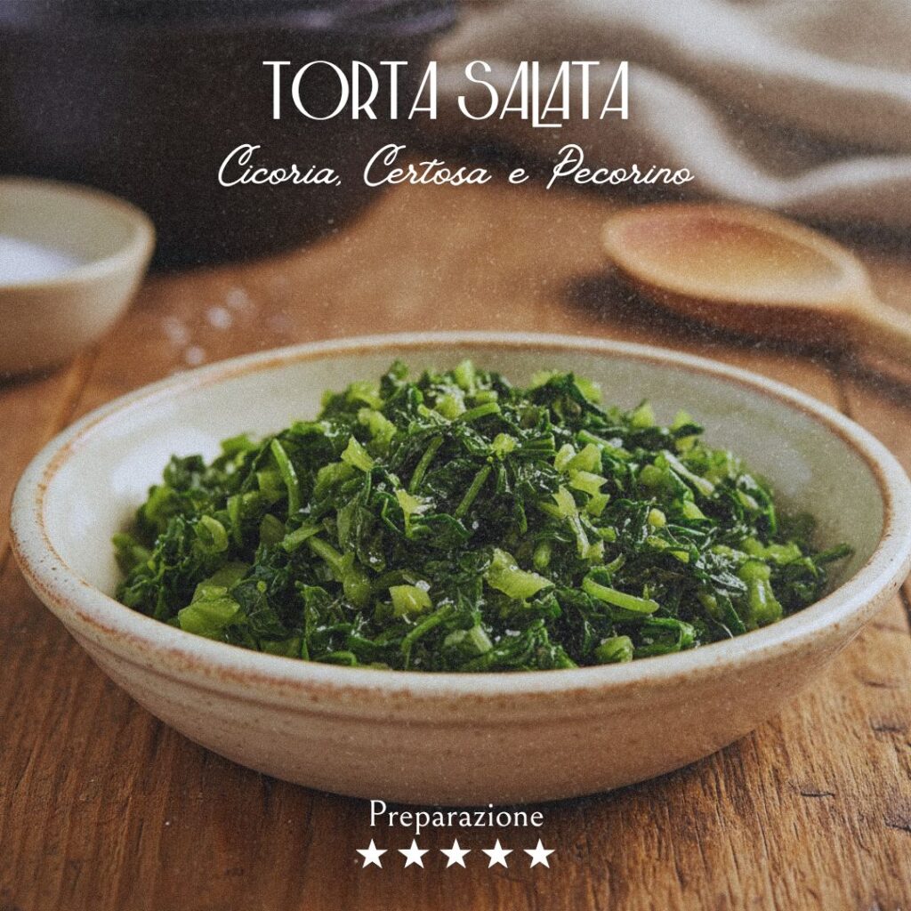 Cicoria torta salata