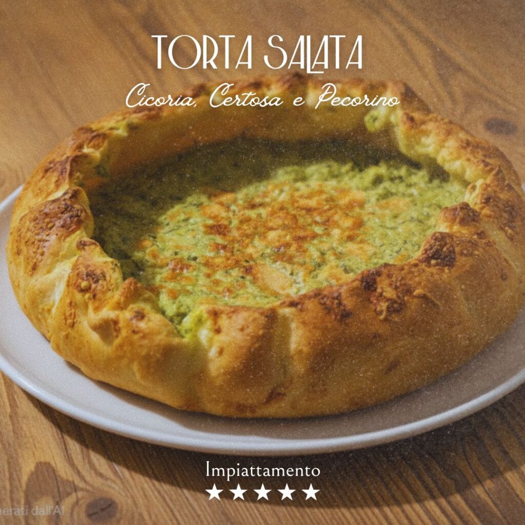 Torta salata cicoria certosa