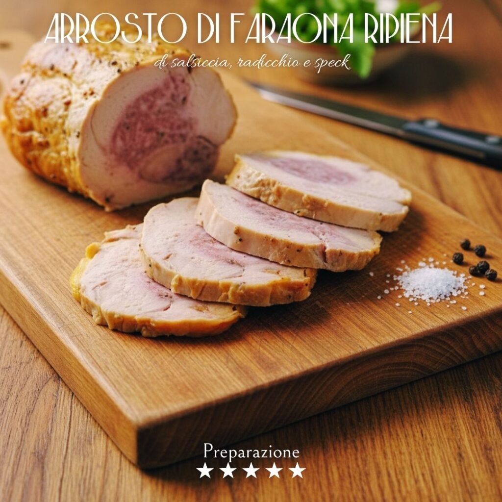 Arrosto di faraona ripiena