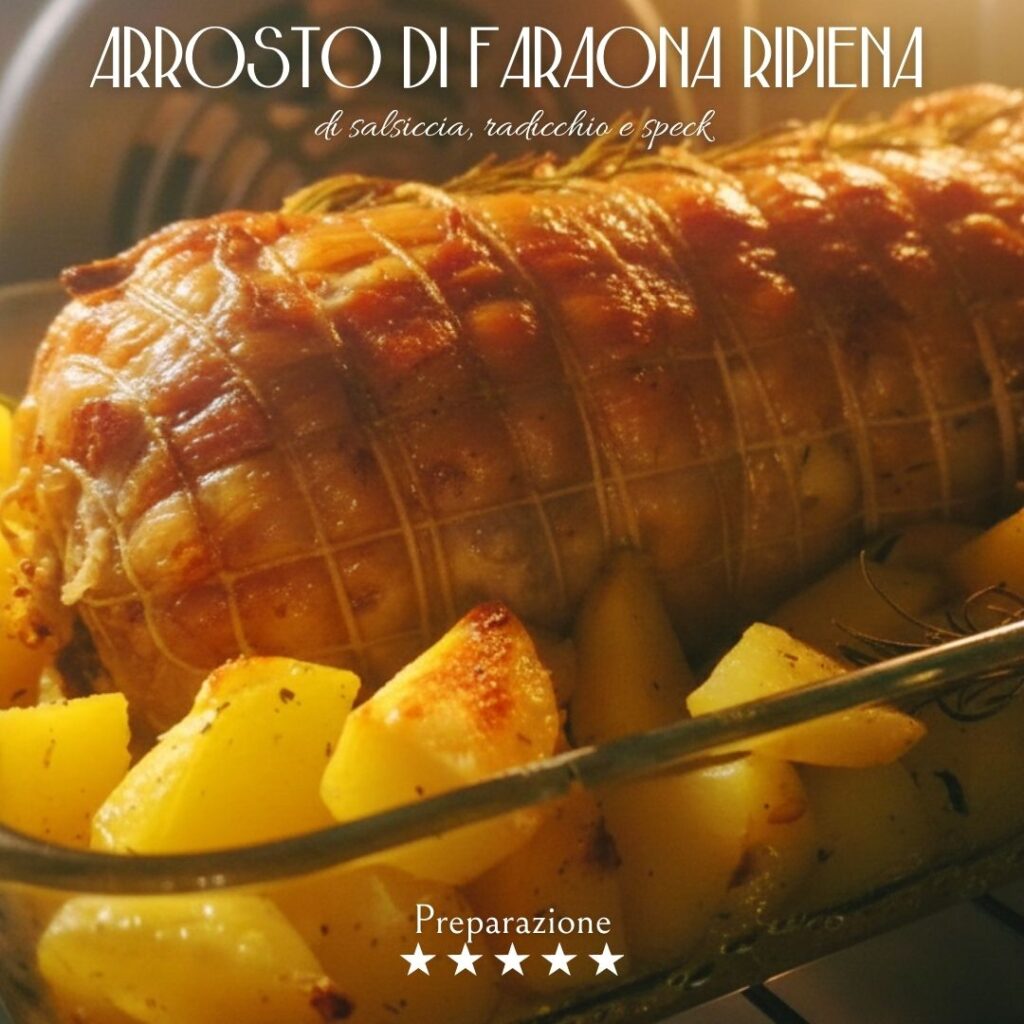 Arrosto di faraona ripiena