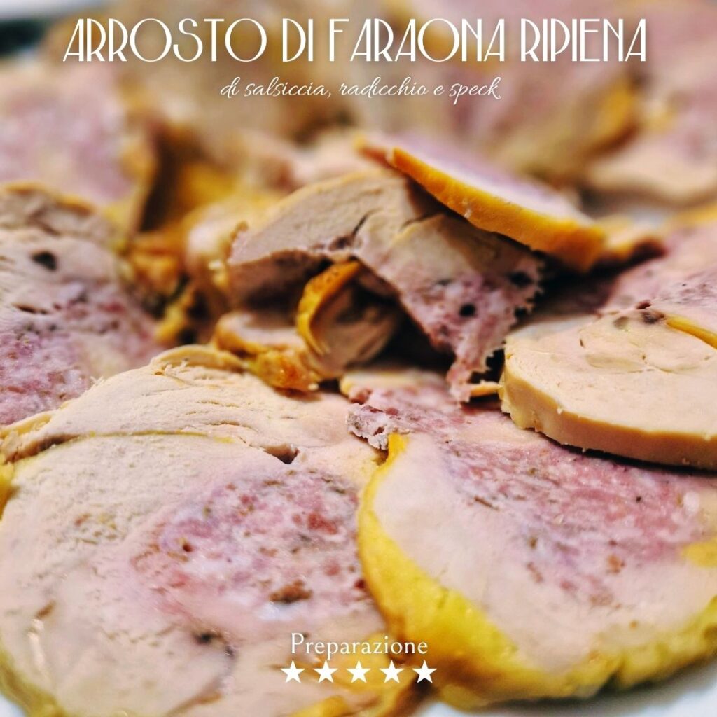 Arrosto di faraona ripiena