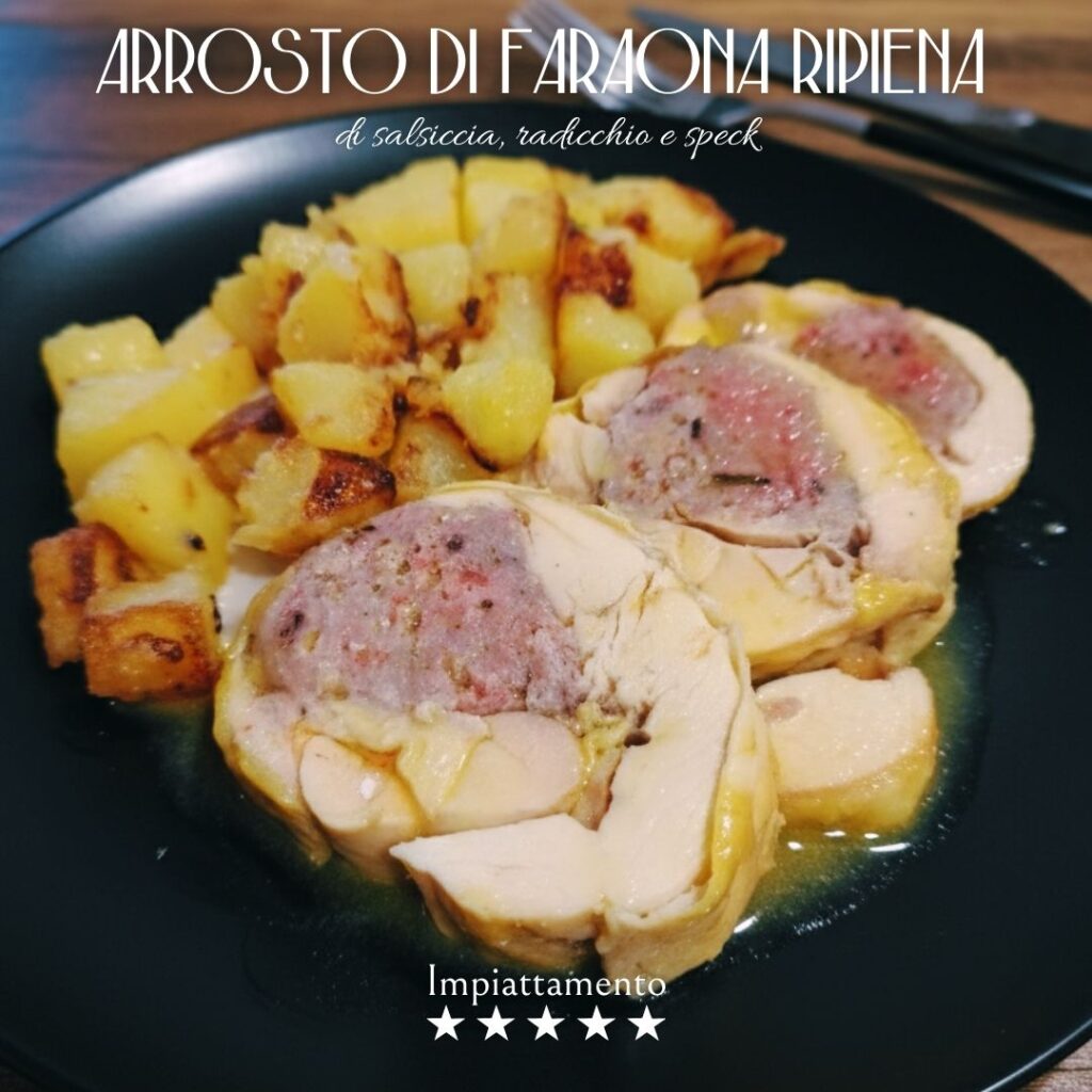 Arrosto di faraona ripiena