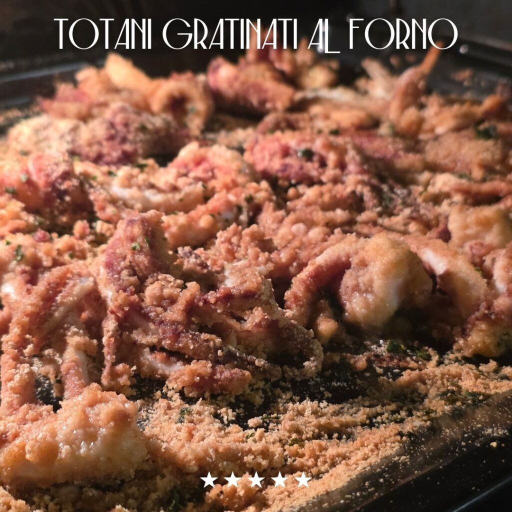 Totani gratinati in forno